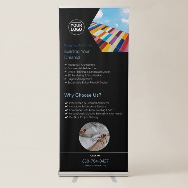 Architectural Firm Custom Retractable Banner (Front)