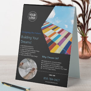 Architectural Firm Custom Table Tent