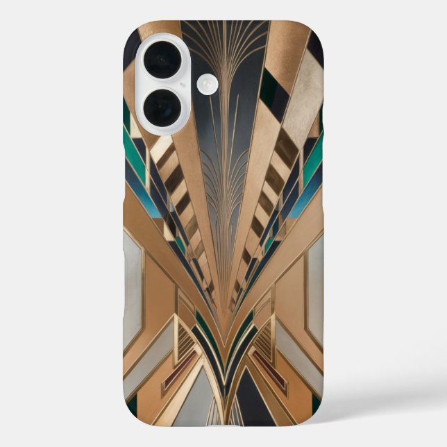 Architectural Geometric Shapes Artwork Case-Mate iPhone Case (Back)