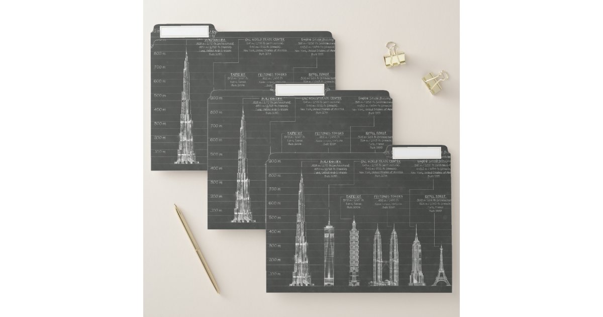 Architectural Heights File Folder | Zazzle