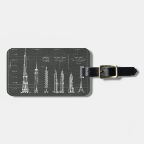 Architectural Heights Luggage Tag