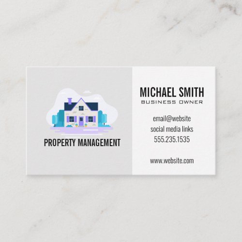 Architectural Home with Garden Business Card