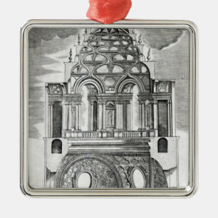 Architectural Illustration Metal Ornament