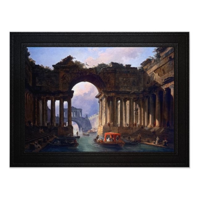 Architectural Landscape With A Canal Photo Print (Front)