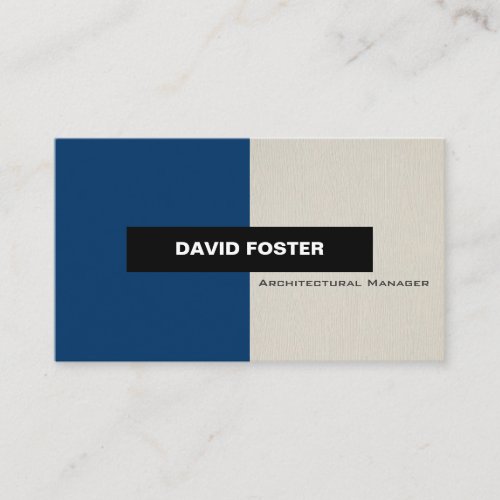 Architectural Manager - Simple Elegant Stylish Business Card