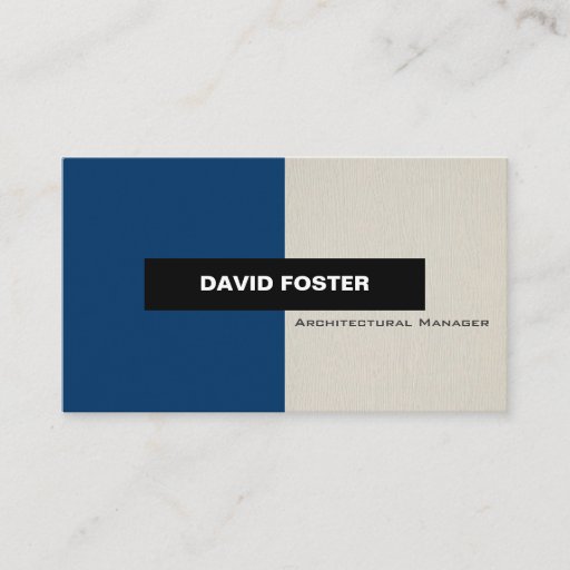 Customizable Architectural Manager - Simple Elegant Stylish Business Card