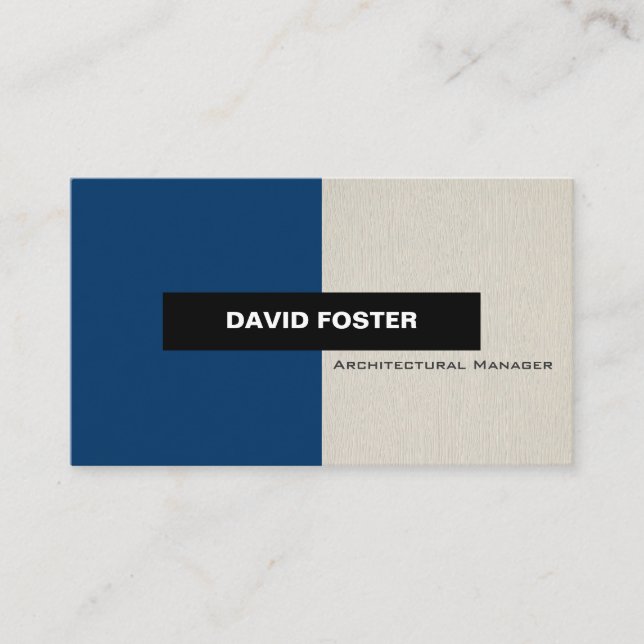 Architectural Manager - Simple Elegant Stylish Business Card (Front)