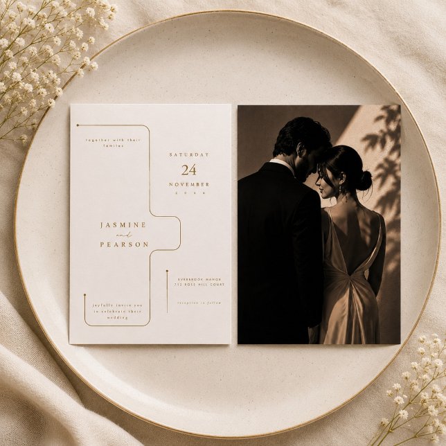 Architectural Minimalist Wedding Invitation  (Creator Uploaded)