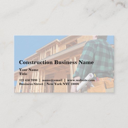 Architectural Planning Construction Theme  Business Card