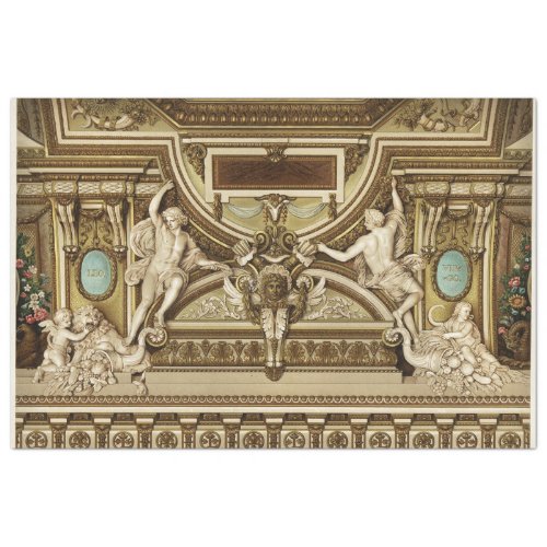 Architectural Roman Statue Decoupage Paper