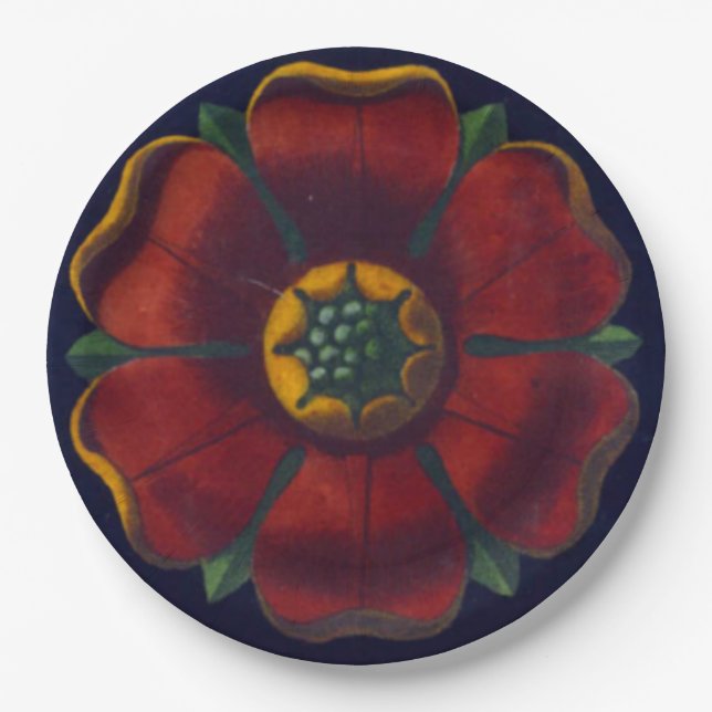 Architectural Rosette No. 1 Paper Plates (Front)
