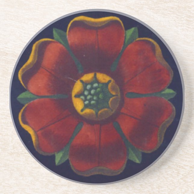 Architectural Rosette No. 1 Sandstone Coaster (Front)