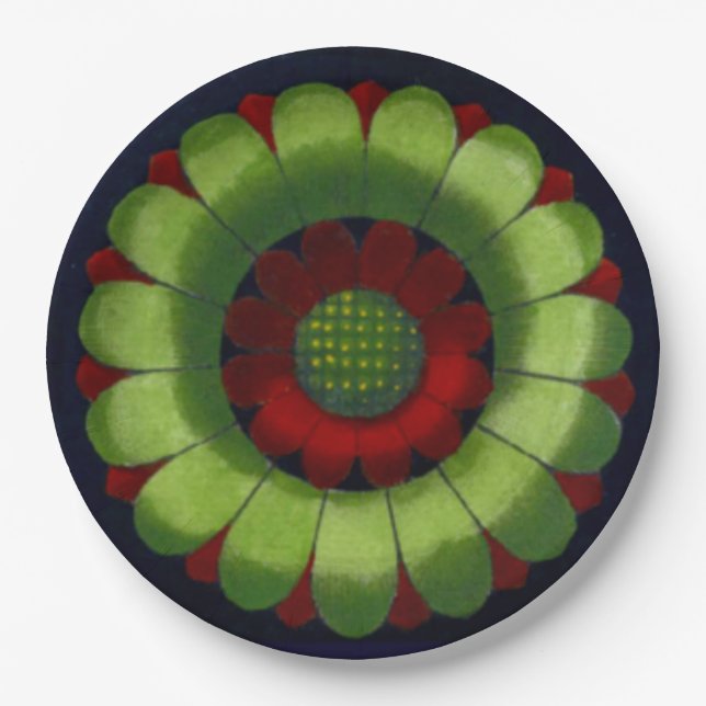 Architectural Rosette No. 2 Paper Plates (Front)