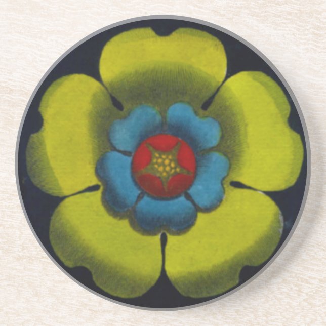 Architectural Rosette No. 6 Drink Coaster (Front)