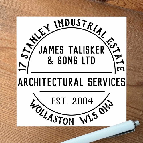 Architectural Services Rubber Stamp