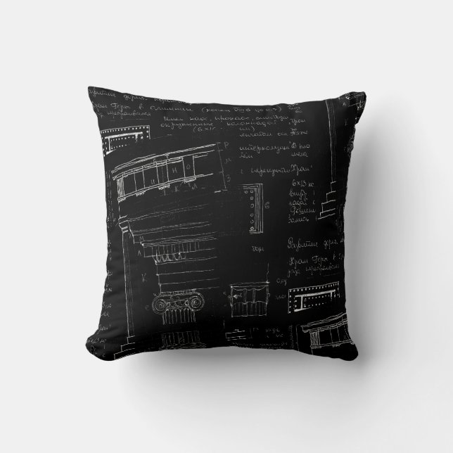 architectural sketch pillow (Front)