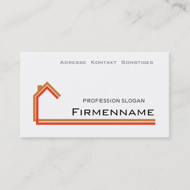 architectural structure business card (Front)