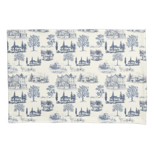 Architectural Toile Pillow Case