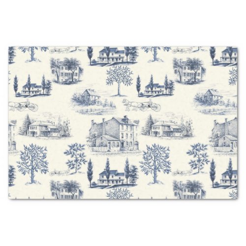 Architectural Toile Tissue Paper