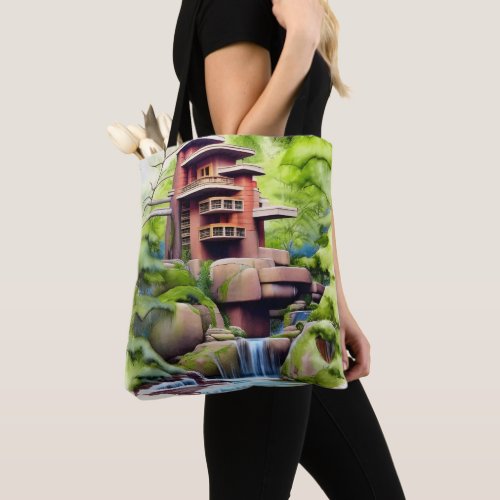 Architectural Tree House Digital Art   Tote Bag