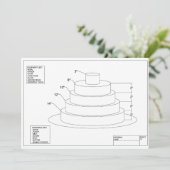 Architectural Wedding Cake (Standing Front)