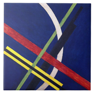 Architecture 1 by Laszlo Moholy-Nagy Ceramic Tile
