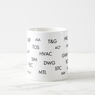 Architecture Abbreviations Mug