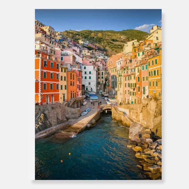 Architecture amazing view Building sea and boat Foam Board (Front)