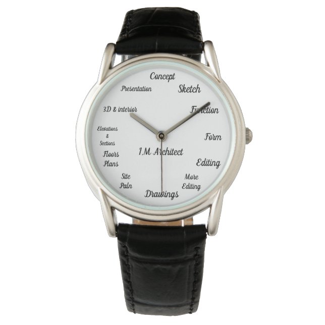 Architecture and architect watch (Front)