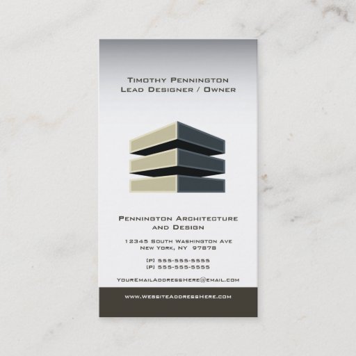 Customizable Architecture and building design business card