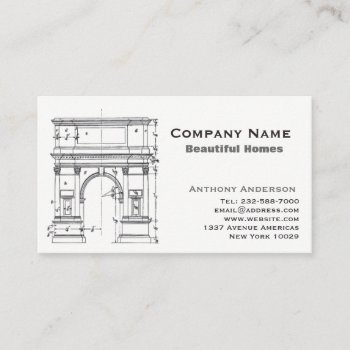 Architecture And Construcction Business Card by RetroAndVintage at Zazzle