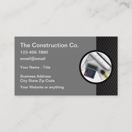 Architecture And Construction Business Card