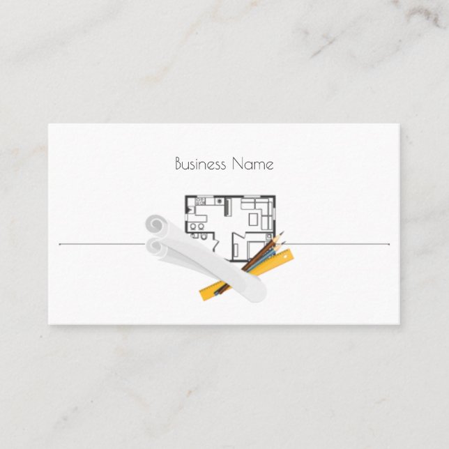 Architecture and construction business card (Front)