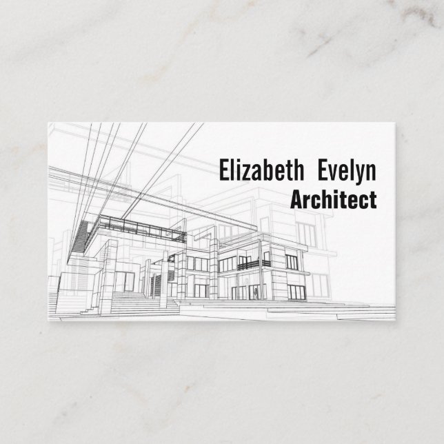 Architecture background design business card (Front)