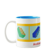'Architecture basics' building toy blocks Mug