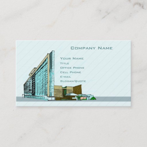 Customizable Architecture Business Card