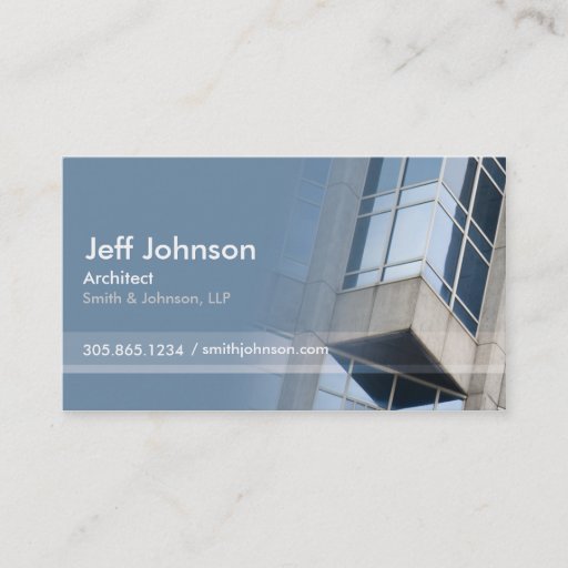 Customizable Architecture Business Card