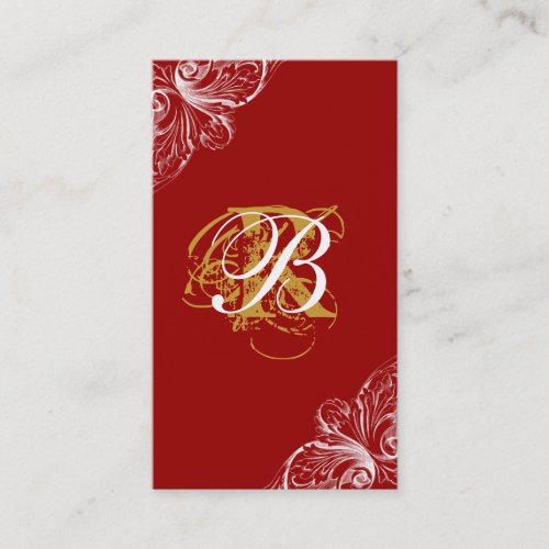 Architecture Business Card Wedding Planner Red