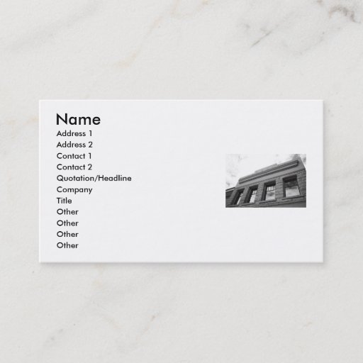Customizable Architecture Details Business Card