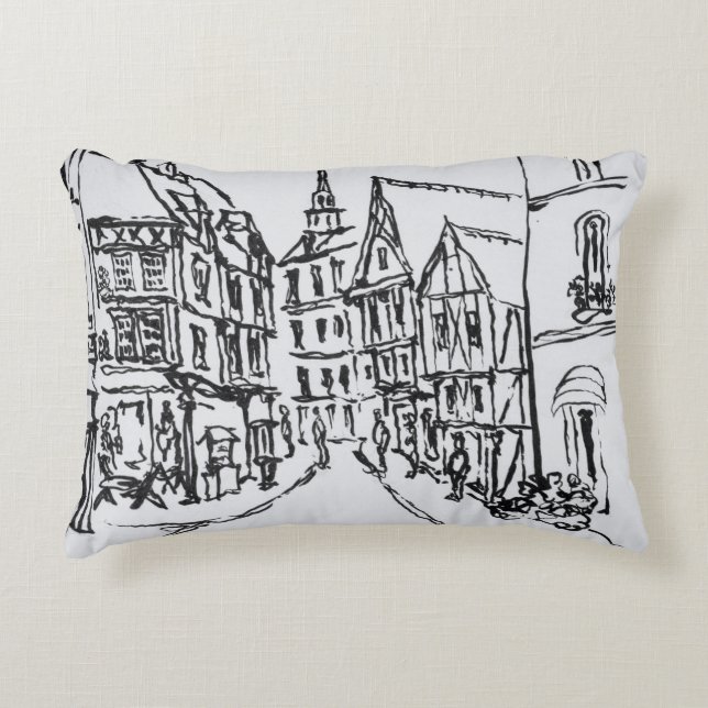 Architecture | Dinan, Brittany, France Accent Pillow (Front)