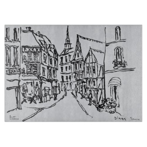 Architecture  Dinan Brittany France Cutting Board