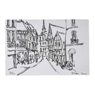 Architecture   Dinan, Brittany, France Placemat