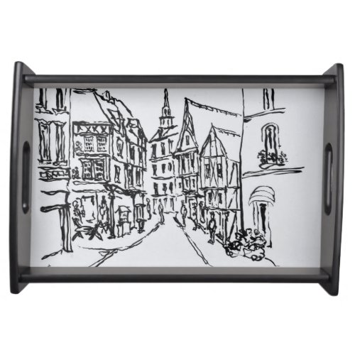 Architecture  Dinan Brittany France Serving Tray