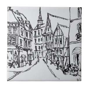 Architecture   Dinan, Brittany, France Tile