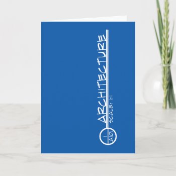 Architecture Drawing Title Greeting Card (light) by DryGoods at Zazzle