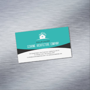 Architecture   Eco Home Architect Business Card Magnet