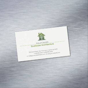 Architecture   Eco Home Architect Business Card Magnet