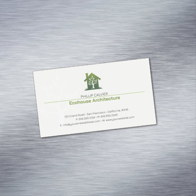 Architecture | Eco Home Architect Business Card Magnet (In Situ)