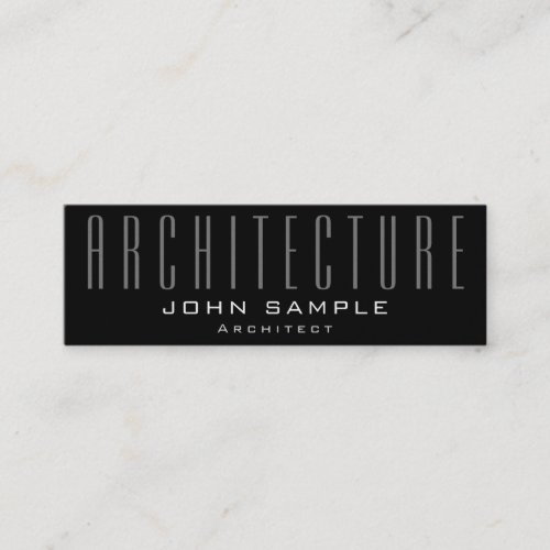 Architecture Elegant Professional Pearl Finish Mini Business Card