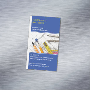 Architecture Engineering Business Card Magnet